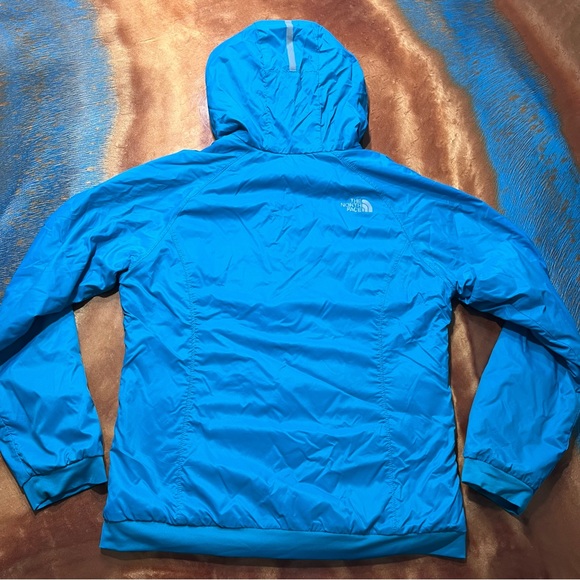 North Face Reversible Windstopper Fleece Hooded Jacket Blue - Picture 4 of 12